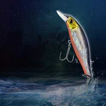 LEDIAO 8cm 8g Rybárske Lure Minnow Lákať 3D Simulácia Ryby Tvar Wobblers Crankbait Kvalita Basov, Návnady, Rybárske Náčinie, Doplnky
