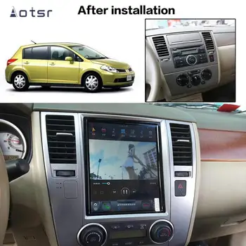 Android 8.1 Tesla Styel Auto DVD Prehrávač, GPS Navigáciu Pre Nissan Tiida 2004-2010 Vertikálne obrazovke Auto Radio Head Unit Carplay