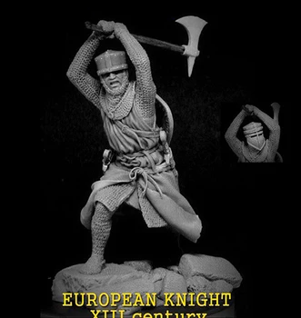 1/24 staroveký bojovník stojan s axe Živice obrázok Modelu súpravy Miniatúrne gk Unassembly Nevyfarbené