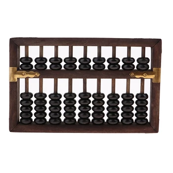 Vintage Štýl Čínsky Drevené Abacus, Čínsky Šťastie Kalkulačka - Black
