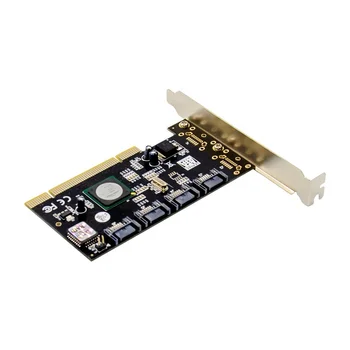 PCI až 4 Porty SATA Serial ATA RAID Converter Radič I/O Karta sil3124 chipset sata2.0 do pci slotu gen 2
