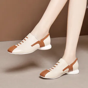 MORAZORA 2020 veľké veľkosti 34-42 jeseň v lete jednej topánky pravej kože bežné dámy topánky pohodlné nízky podpätok topánky žien