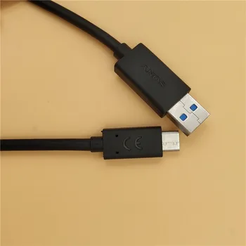 Originál Sony UCB30 Typ C Kábel Rýchle nabíjanie USB Typ c-C údaj 100 cm Pre Xperia XA1 Ultra Plus/X/XZ/XZ1/XZ2 Premium/XZs
