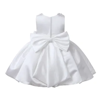 High-end Baby Girl Dress Sequin Luk Krst Šaty pre Dievča, 1. rok Narodeniny, Party, Svadby, Krstiny Dieťa Krstu Oblečenie