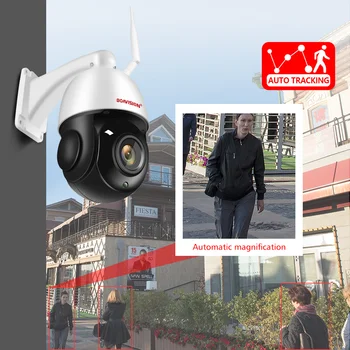 Vonkajšie IP Kamery 5MP 4G Sim Karty WIFI AI Auto Tracking 30X Zoom Bezdrôtový PTZ Speed Dome CCTV Kamery obojsmerné Audio IČ 80m Camhi