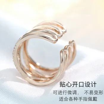 Prehnané Strieborná Farba Veľké Krištáľovo Prstene pre Ženy Boho Starožitné Krúžky Vintage Šperky 2019