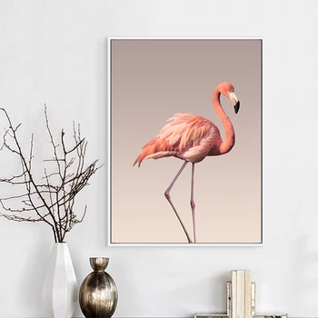 Flamingo Kvet Oceáne Wall Art Plátne, Plagát, Nordic Minimalistický Tlač Maľovanie Škandinávskych Dekorácie Obrázok Obývacia Izba Dekor