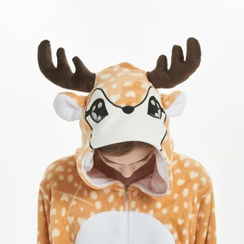 Dospelých Onesie Deti Kigurumi Žirafa Pyžamo Pyžamá Jumpsuit Cosplay Kostým Cartoon Zvierat Sleepwears Dizajn Pre Wc