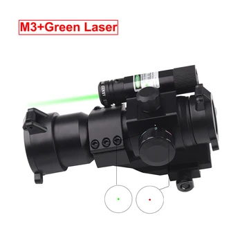 Sledujte Červená Zelená Bodka Puška rozsah taktické uvažovanie s Green Laser Zbraň Riflescopes Optické love