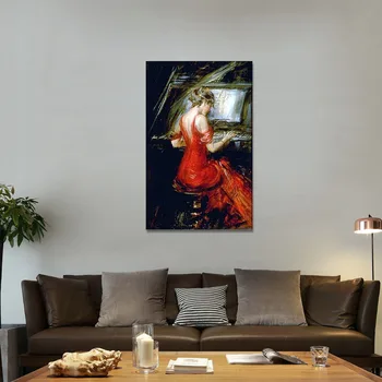 Giovanni Boldini -Žena v Červenom Obrazy Domova Wall Art Obrázky Moderné Plagát A Tlač Zdarma nakupovanie