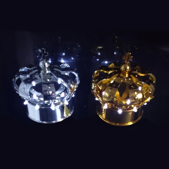D100mm*H105mm nočný klub fľaša šampanského led svetlo koruny uzávery fliaš LED Stolové Lampy, Silver a gold color pre voliteľné 1pc