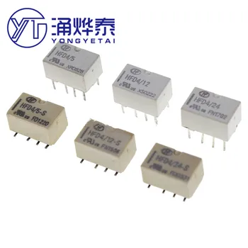 YYT SMD rovno plug HFD4/3-S HFD4/5-S HFD4/12-S HFD4/24-S HFD4/5V HFD4/12V HFD4/24V 8-pin dve sady konverziu signálu relé
