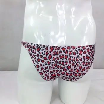 Pánske String Stripe Bikini Jersy nylon Spandex G3774 Úzky Pás Leopard Plavky Textílie