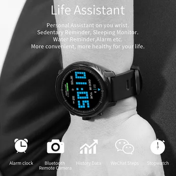 2020Men Smart Hodinky Vodotesné IP68 Srdcového tepu Fitness Tracker Bluetooth Náramkové hodinky Smart Kapela Šport Smartwatch