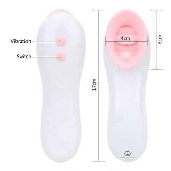 OLO 7 Rýchlostiach Bradavky Bulík Jazyk Vibrátory Klitorisu a G-spot Masáž, Orálny Sex Klitoris, Vagina Stimulátor Sexuálne Hračky Pre Ženy