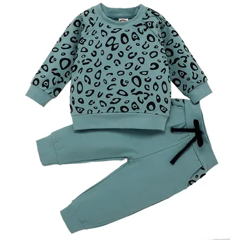 Deti oblečenie, módne dieťa Boys Leopard Tlač T-Shirt Sveter Kabát Topy, Nohavice, Oblečenie detské oblečenie pre chlapcov a grils