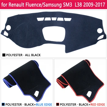 Pre Renault Pôsobeniu 2009~2017 Samsung SM3 Anti-Slip Mat Panel Kryt Pad Slnečník Dashmat Auto Príslušenstvo, 2012 2016