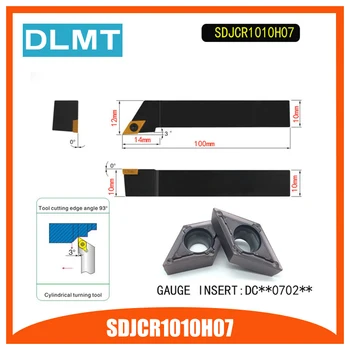 SDJCR1010H07 93 Stupňov Vonkajších Otočením Držiaka Nástroja Pre DCMT070204 Používa na CNC Sústruh Stroj