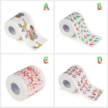 Vianočné Toaletný Papier Domov Santa Claus Vaňa Toaletný Papier, Vianočné Dodávky Vianoce Dekor Tkaniva Roll