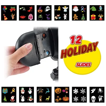 Zobraziť Sprcha Obsahuje 12 Plný Farebných Listov Pre Laserové Star Nočný Projektor Na Vianoce Halloween Sezónne Vianočné Darčeky