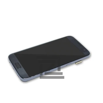 Nová pre Samsung Galaxy S7 G930F LCD Displej Dotykový Displej Digitalizátorom. s Rámom Montáž pre Galaxy S7 G930F Opravy Dielov