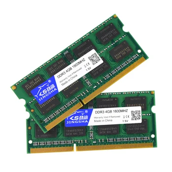 JINGSHA DDR3 DDR3L 4GB 8GB 1333Mhz Sodimm DDR3 1600Mhz 1.35 V 1,5 V Notebook RAM 204Pin Notebook Pamäť Ram