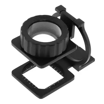 20X 28mm Zliatiny Zinku Prenosný Mini Tri-Skladacie Meradlo Detekcie Ploche Skla zväčšovacie sklo