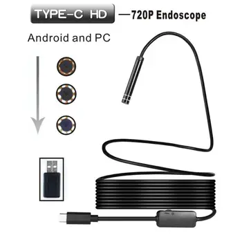 Omiky Android USB / TYP-C Endoskopu Inšpekcie 5,5 mm Fotoaparát 8 LED Vodotesný IP67 DE29 Drop Shipping