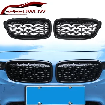 SPEEDWOW Auto Prednej maske Mriežka Nárazníka Obličiek Racing Grily Mriežok Pre BMW Radu 3 F30 F35 2013-2019 Auto Vonkajšie Časti Čierna