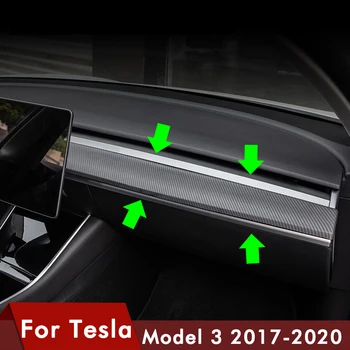 ModelY Model3 Auto stredovej Konzoly Výbava Pre Tesla Model 3 Uhlíkové Vlákna, ABS Príslušenstvo Pre Tesla Model Y Tri Ochrany