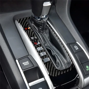 1piece Auto Styling Uhlíkových Vlákien Radenie Okno Panel Kryt Výbava Pre Honda Civic 10. Gen 2016-2019 Auto Príslušenstvo
