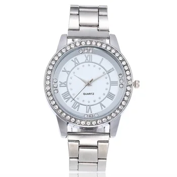 2020 hot predaj módnych populárne diamond Roman rozsahu nehrdzavejúcej ocele módne zliatiny hodinky pánske a dámske hodinky часы женские