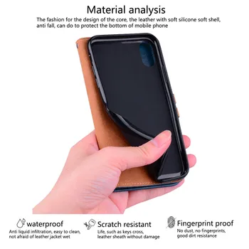 Kožené Spojov Flip Telefónu puzdro Pre iPhone 11 Pro Xs Max Xr X 7 8 6 6 Plus SE 2020 12 Mini Card Sloty Peňaženku Stáť Kryt Tašky