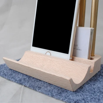 Multifunkčný stôl skladovanie pero dreva mobilný telefón base mount lounged mount vizitku box drevo držiak na pero