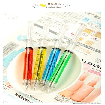 16pcs/set Kórea roztomilý kreatívne grafické efekty marker pero, zvýrazňovač, fluorescenčné striekačky ihly valec kvapaliny kriedou perá
