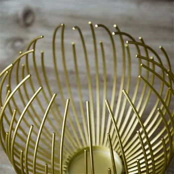 Kovaného Železa Geometrické Zlatý Svietnik Kreatívne Domáce Dekorácie Svietniky Reštaurácia Ploche Svadobné Party Ozdoby