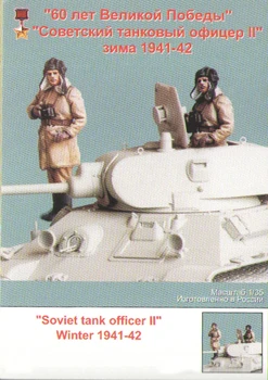Nevyfarbené Auta 1/35 -Sovietsky tank úradník obsahovať jeden obrázok Historickú Postavu Živice Kit Miniatúrny