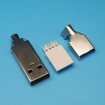 200sets 3 v 1, USB 2.0 konektor USB 2.0 Konektor A / M drôt na zváranie samec konektor