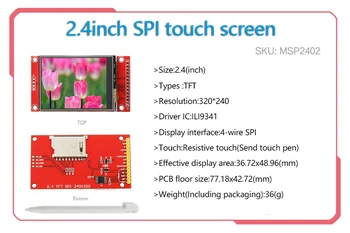 SPI sériový port seriesctouch 2.2/2.4/2.8/3.2/3.5/4.0 palcový TFT LCD displej modul pre stm32 Vývoj Doska