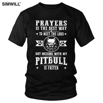 Retro Pitbull T Shirt Mužov Krátke Rukávy Bavlna Pit Bull Teriér Tee Láska, Môj Statočný Psa T-shirt Plus Veľkosť Oblečenie pre Voľný čas