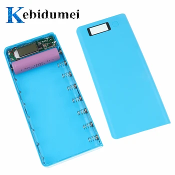 Kebidumei Hot predaj 5V Dual USB 18650 Power Bank Batérie Poľa Nabíjačku Mobilného Telefónu DIY púzdro Pre iphone6 Plus S6 xiao