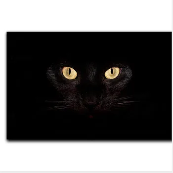 Vstupné Dvere Koberec 3D Zvierat Čierna mačka oči, Podlahy Koberec, Obývacej Izby, Spálne, Koberec, kúpeľňa Non-Slip Mat Kuchyňa dekorácie Mat