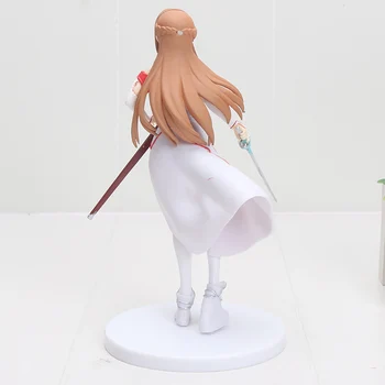 Anime SQ Sword art online Asuna (Biela Farba Ver.) Kolekcia Akčných Obrázok Modelu Hračka 18 cm