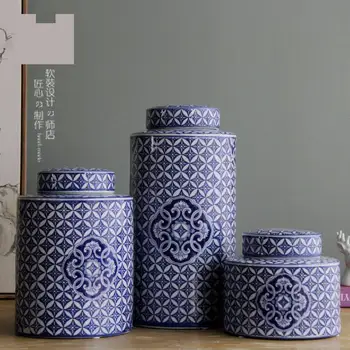 Bytové Jingdezhen Keramiky Klasická Modrá A Biela Domov Tvorivé Banku, keramická nádoba Ozdoby Domov Porcelánu jar váza