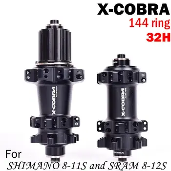 X-Cobra Požičovňa hub 144 kliknite vysoká krúžky, náboje, horský bicykel, uzly 4 NBK ložiská kocky 32 dier 4 pazúry 8 9 10 11 Rýchla XD hub