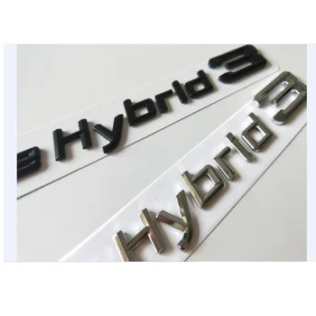 Chrome Black Blatník batožinového priestoru Písmená Odznak Odznaky Znak Active Hybrid 3 Emblémy Active Hybrid 123456789 pre BMW
