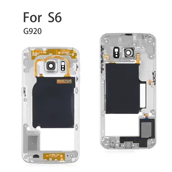 Pôvodný pre Samsung Galaxy S6 okraji plus G920F G925F G928F S6/S6 okraja Uprostred Rám Midplate Rámu Podvozku Bývanie s Časťami