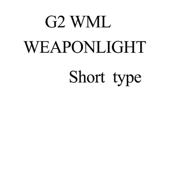 WML BK Krátky dlhý Verzia Gun Taktické Zbrane Ľahké Nepremokavé Airsoft Baterka Fit 20 mm Picatinny Rail Pre Lov