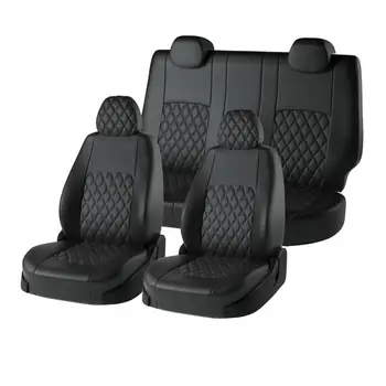 Pre Hyundai Solaris s 2017-2020G. A. (разд. Задн. Operadlo) móde kryt sedadla z экокожи [model турин kosoštvorec ekokozha]