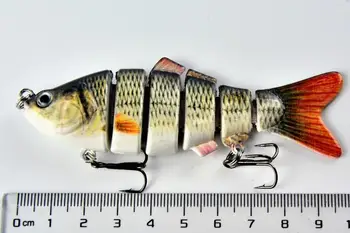1pc 10 cm 17 g Morského rybolovu pevného oddiel 6 false návnadu farba plytkej vode simulácia rybárske návnad